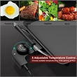 Teppanyaki Table Top Grill Griddle BBQ Nonstick Camping Black