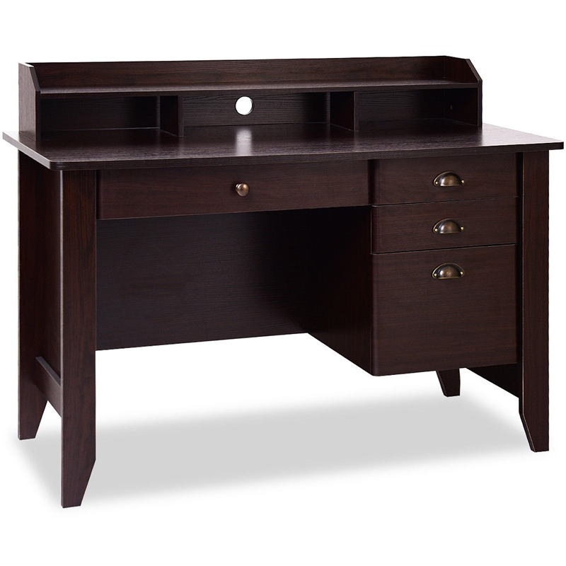 Computer Desk PC Laptop Writing Table Workstation Brown