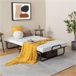 Heavy Duty Foldable Bed Metal Guest Bed Daybed White
