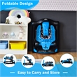 4-in-1 Baby Walker Foldable Activity Push Walker Adjustable Blue