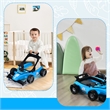 4-in-1 Baby Walker Foldable Activity Push Walker Adjustable Blue