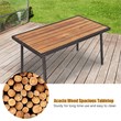 4PCS Patio Rattan Furniture Conversation Set Brown