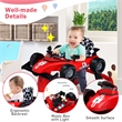 4-in-1 Baby Walker Foldable Activity Push Walker Adjustable Red
