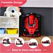 4-in-1 Baby Walker Foldable Activity Push Walker Adjustable Red