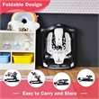 4-in-1 Baby Walker Foldable Activity Push Walker Adjustable White