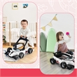 4-in-1 Baby Walker Foldable Activity Push Walker Adjustable White