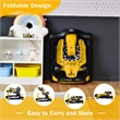 4-in-1 Baby Walker Foldable Activity Push Walker Adjustable Yellow