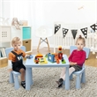 Kids Table & 2 Chairs Set Toddler Activity Play Dining Baby Gift Blue