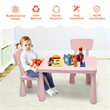 Kids Table & 2 Chairs Set Toddler Activity Play Dining Baby Gift Pink