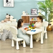 Kids Table & 2 Chairs Set Toddler Activity Play Dining Baby Gift White