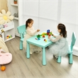 Kids Table & 2 Chairs Set Toddler Activity Play Dining Baby Gift Green
