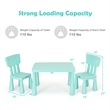 Kids Table & 2 Chairs Set Toddler Activity Play Dining Baby Gift Green