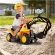 Kids Toddler Ride On Excavator Digger Truck Scooter Seat Yellow