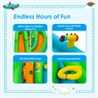 Inflatable Water Park Bounce House w/Climbing Wall&480W Blower