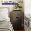 Bathroom Floor Cabinet Freestanding Storage Organizer Coffee
