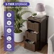 Bathroom Floor Cabinet Freestanding Storage Organizer Coffee