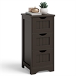 Bathroom Floor Cabinet Freestanding Storage Organizer Coffee