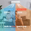 12000 BTU Mini Split Air Conditioner & Heater Ductless White