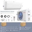 12000 BTU Mini Split Air Conditioner & Heater Ductless White