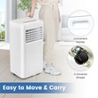 5000 BTU Portable Air Conditioner W/ Cool Dehum Fan White