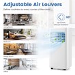 5000 BTU Portable Air Conditioner W/ Cool Dehum Fan White