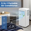 5000 BTU Portable Air Conditioner W/ Cool Dehum Fan White
