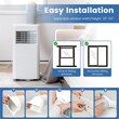 5000 BTU Portable Air Conditioner W/ Cool Dehum Fan White