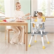 8 in 1 Baby High Chair Convertible Dining Booster Seat Yellow