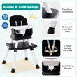 8 in 1 Baby High Chair Convertible Dining Booster Seat Black