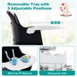 8 in 1 Baby High Chair Convertible Dining Booster Seat Black