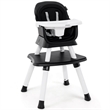 8 in 1 Baby High Chair Convertible Dining Booster Seat Black