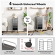 10 Drawer Rolling Storage Cart Paper Office School Organizer Black