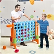4 in A Row Giant Game Set w/Basketball Hoop for Family Orange