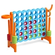 4 in A Row Giant Game Set w/Basketball Hoop for Family Orange