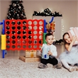 4 in A Row Giant Game Set w/Basketball Hoop for Family Blue
