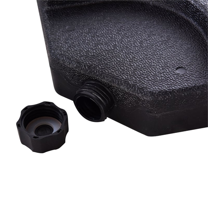 4 Plate Patio Offset Umbrella Base Stand Weights Sand Black