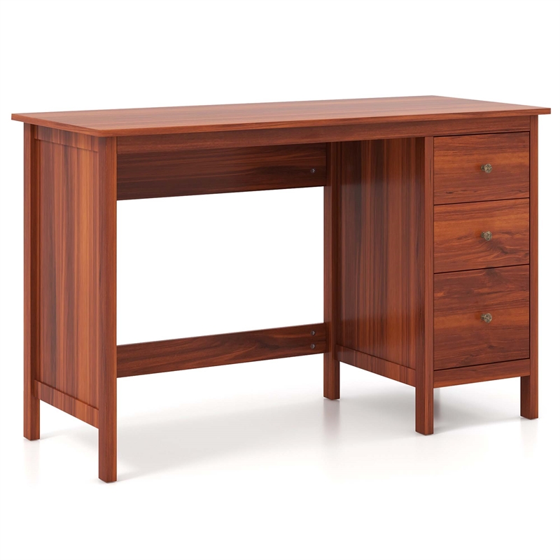 Computer Desk Study Writing Home Office Workstation Brown