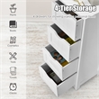 4 Drawer Bathroom Floor Cabinet Free Standing Storage Side Organizer White
