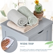 4 Drawer Bathroom Floor Cabinet Free Standing Storage Side Organizer Gray