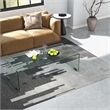Tempered Glass Coffee Table Living Room Furniture Clear