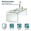 Tempered Glass Coffee Table Living Room Furniture Clear