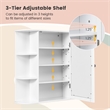 Mount Wall Surface Bathroom Storage Cabinet Mirror White