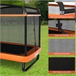 6FT Kids Recreational Trampoline W/Swing Safety Enclosure Orange