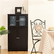 Bathroom Floor Storage Cabinet Kitchen Cupboard Brown