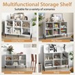 6 Cube Storage Shelf Organizer Bedroom Bookcase Square Cubby Cabinet  White