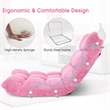Adjustable 14 Position Floor Chair Folding Lazy Gaming Sofa Chair Cushioned Pink