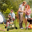 Folding Shopping Cart Utility Trolley Portable For Grocery Black