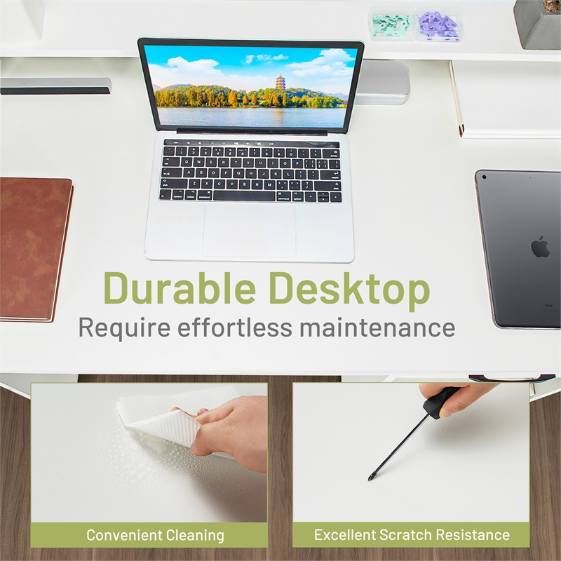 22 inch Wide Computer Desk Writing Study Laptop Table White