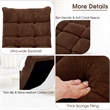 Adjustable 14 Position Floor Chair Folding Lazy Gaming Sofa Cushioned Coffee