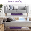 Adjustable 14 Position Floor Chair Folding Lazy Gaming Sofa Cushioned Purple